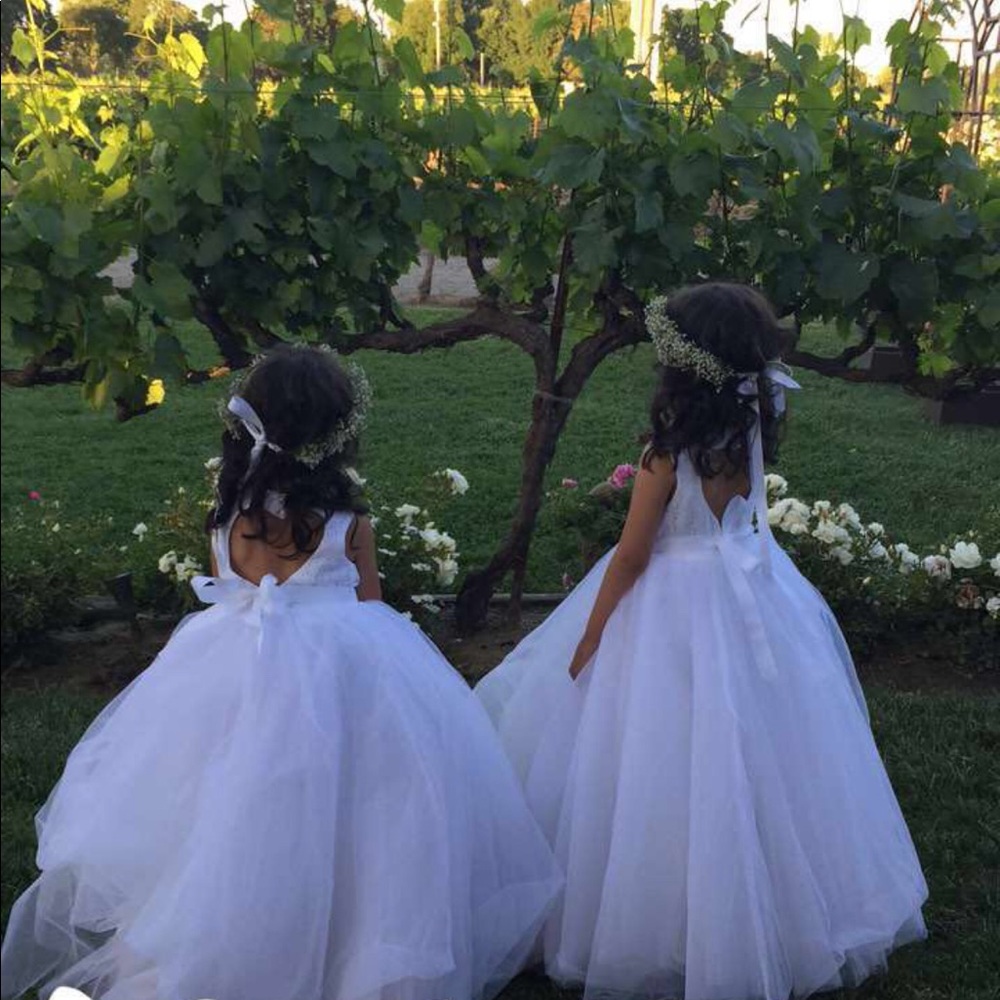 David’s bridal flower girl dress
